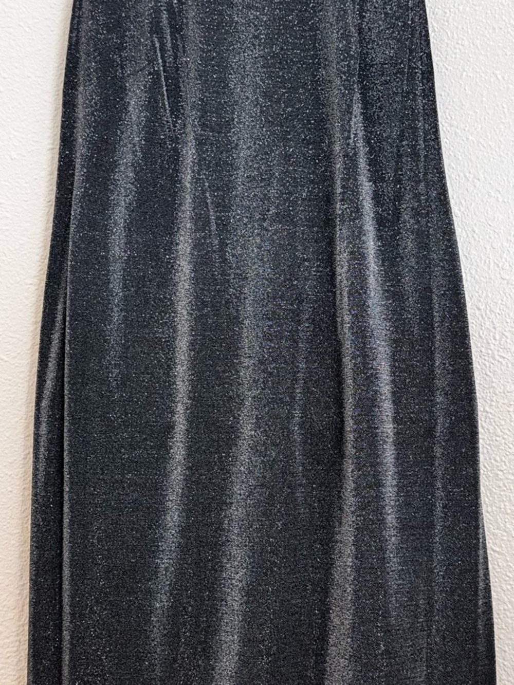 Alex Evenings Black Shimmer Transparency Maxi dress